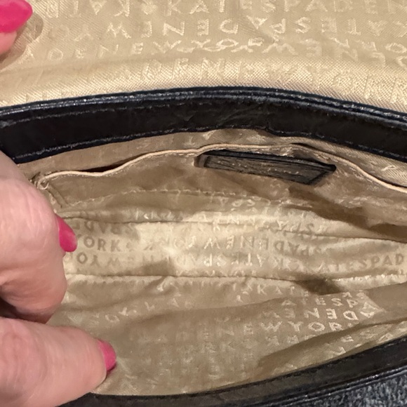 kate spade Black Croc-Embossed Crossbody with Gold Hardware - Picture 5 of 5